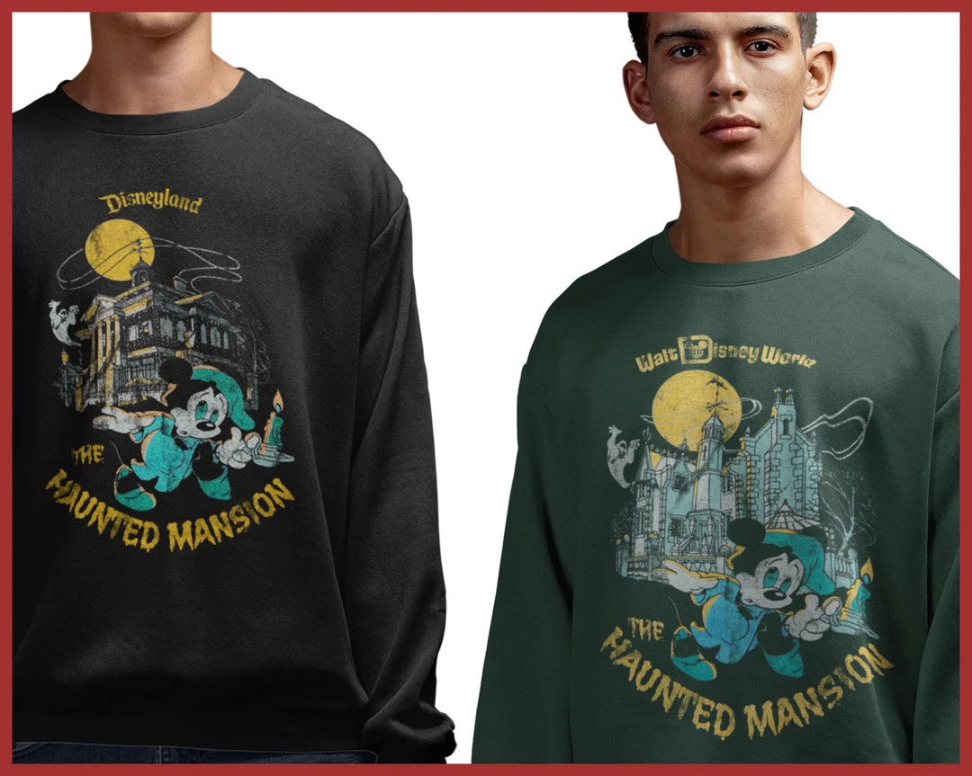 Disneyland or Disneyworld's the HAUNTED Mansion Vintage, Retro Unisex Heavy Blend Crewneck Sweats... | Etsy (US)