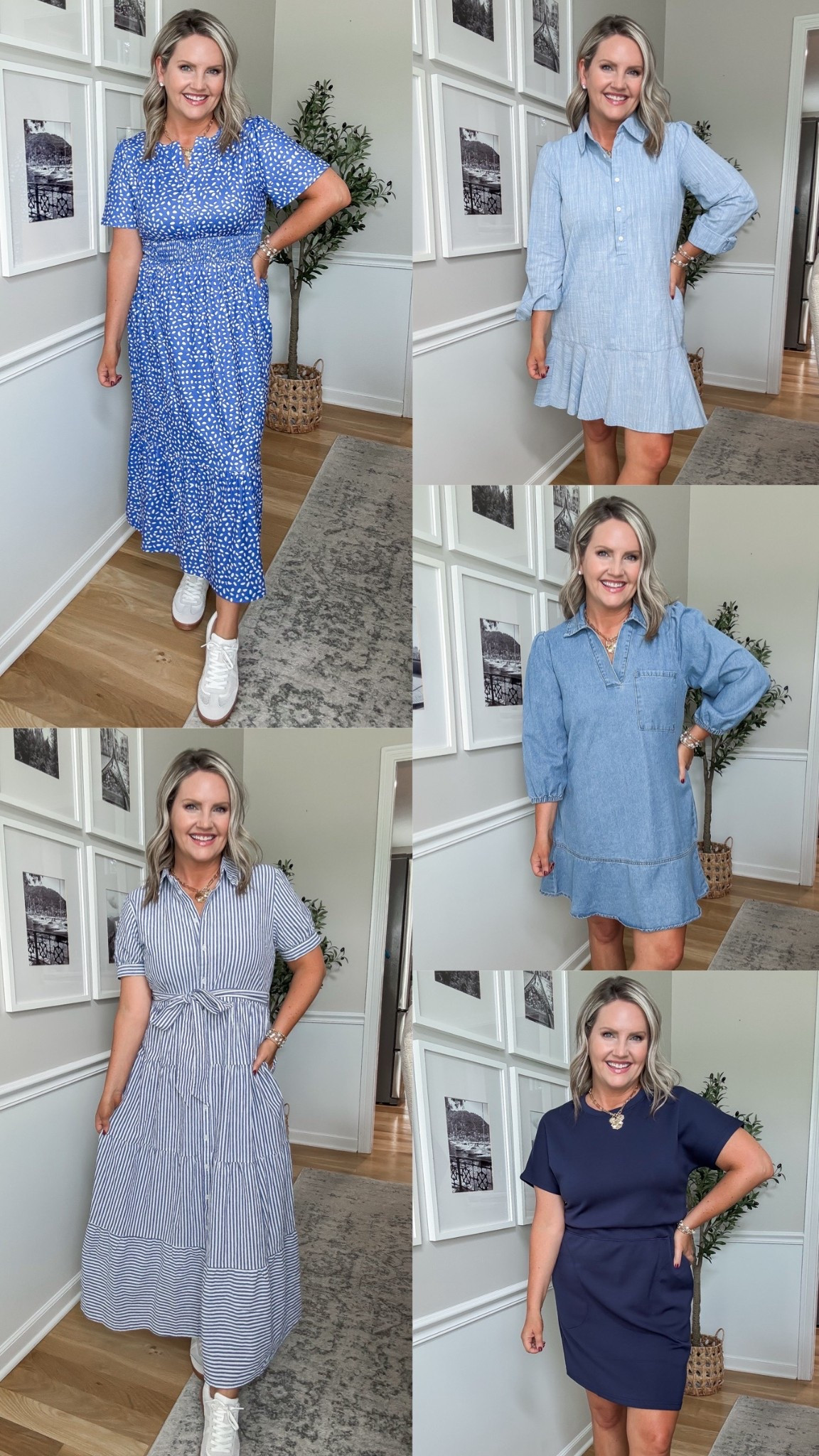 Teacher dresses from Amazon! Love how versatile these casual dresses are! And the sneakers are so comfy! 
SIZING: I’m 5’3” in size small in all dresses, except the striped maxi dress (I’m in medium, size up if in between). 

#LTKFindsUnder100 #LTKFindsUnder50 #LTKWorkwear