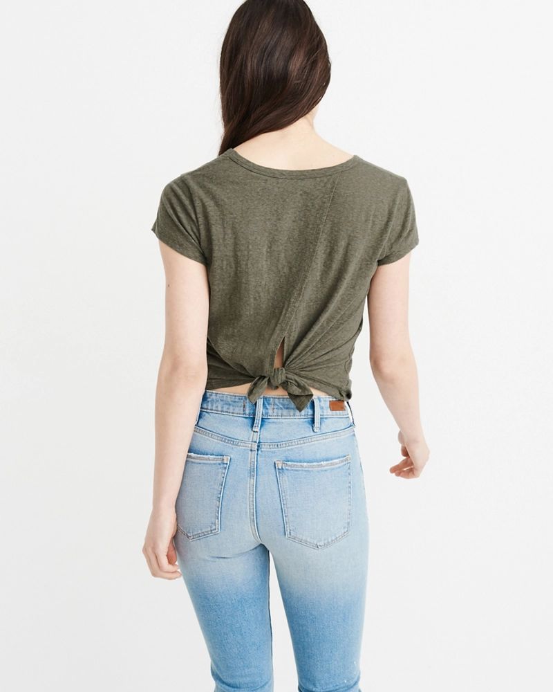 Knot Back Tee | Abercrombie & Fitch US & UK
