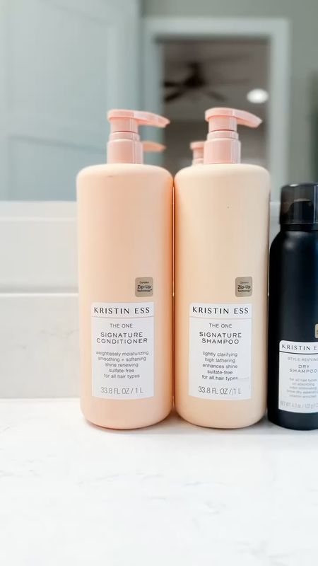 I am loving my Kristin Ess hair products- Signature Shampoo & Signature Conditioner and her Dry Shampoo & Dry Conditioner , plus the Workable Hairspray- some great products.

//
Kristin Ess hair products
Kristin Ess Signature Shampoo 
Kristin Ess Signature Conditioner 
Kristin Ess Dry Shampoo 
Kristin Ess Workable Hairspray 
Hair products 
Dry Conditioner 
Dry shampoo 
Workable hair spray 

#LTKbeauty #LTKfindsunder100