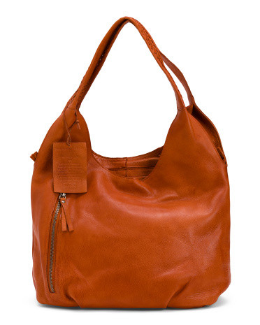 Leather Camila Slouchy Shoulder Bag | TJ Maxx