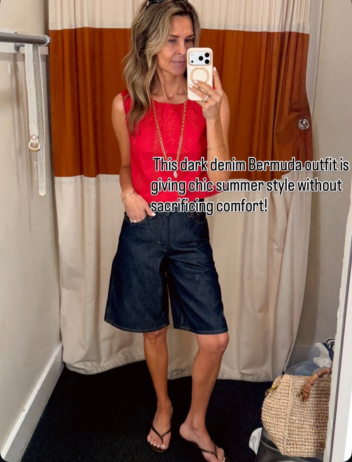 Loved these dressy shorts! They came home with me! Size down 1 size.  I’m 5’6”
-lace top, size up. For length. 
-wedge heels TTS 

‘@Madewell