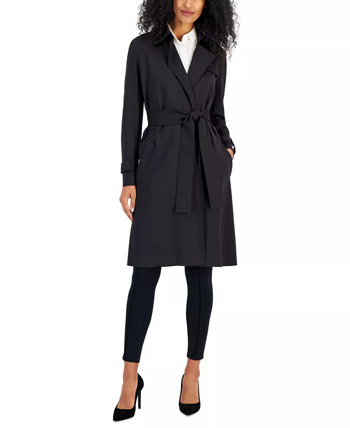 Women's Long Compression Trench Coat, Created for Macy's | Macy's