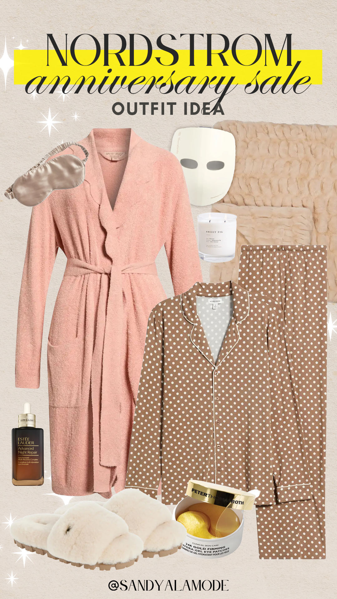 Nordstrom Sale Cozy Outfit Idea! Obsessed with the scalloped robe and can’t believe Lola Blankets are in the sale!