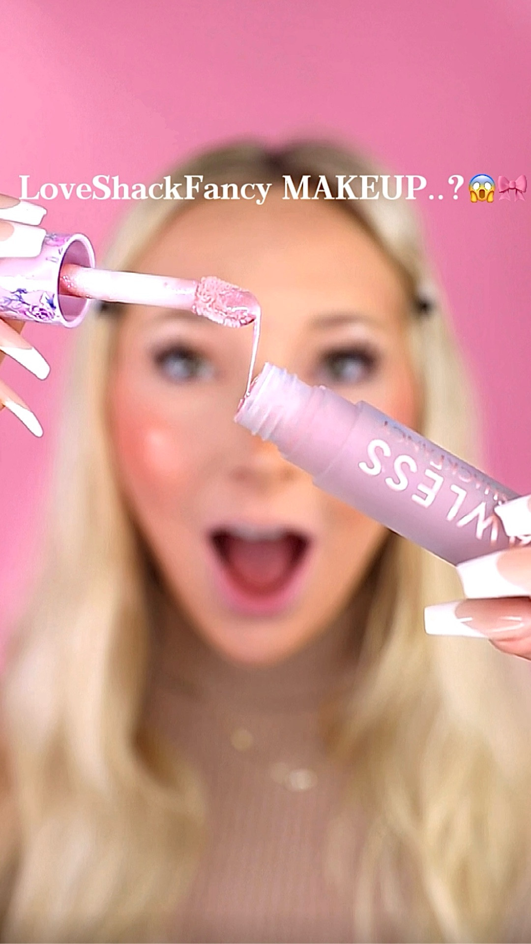 LoveShackFancy MAKEUP..?🎀😅🌸

Tell me these being shimmery doesn’t match the floral theme PERFECTLY!! Was not ready for the pink vanilla sugar scent in both of them either OMG!👏 Most fun lip colors, cutest packaging, & luxurious formulas😍🫶

WHAT DO WE THINK OF THIS?😍

PRODUCTS——
•@lawless @annielawless X @loveshackfancy @sephora line-smoothing forget the filler plumping lip gloss ‘Blooming Heirloom’ & ‘Happy Thoughts’ #lawlessbeauty #loveshackfancy 
_______
#explore #makeup #beauty 
#makeupideas #makeuphacks #newmakeup #affordablemakeup #makeuplover #makeuplook #makeuphaul #makeuptutorial #beautycreator #makeuptrend #explorepage #makeupchallenge #viral 
#viralmakeup #trending #makeupreel