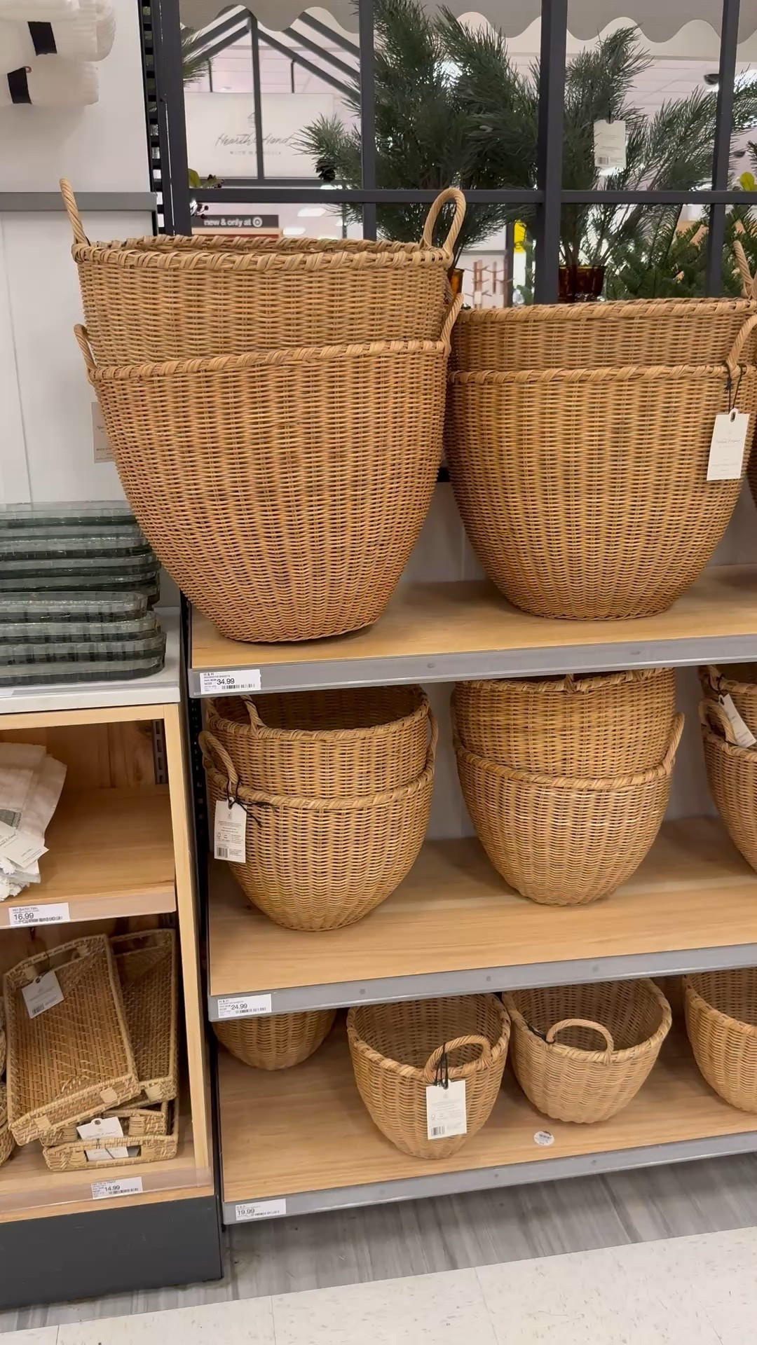 New round rattan planters. 

#LTKHoliday #LTKHome #LTKSeasonal