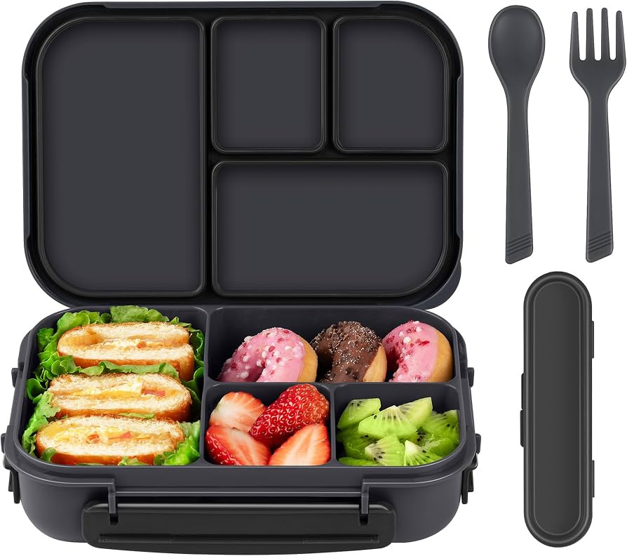 Amathley Lunch Box Kids,Bento Box Adult,Leakproof Lunch Containers for Adults/Kids/Toddler,1200ML... | Amazon (US)