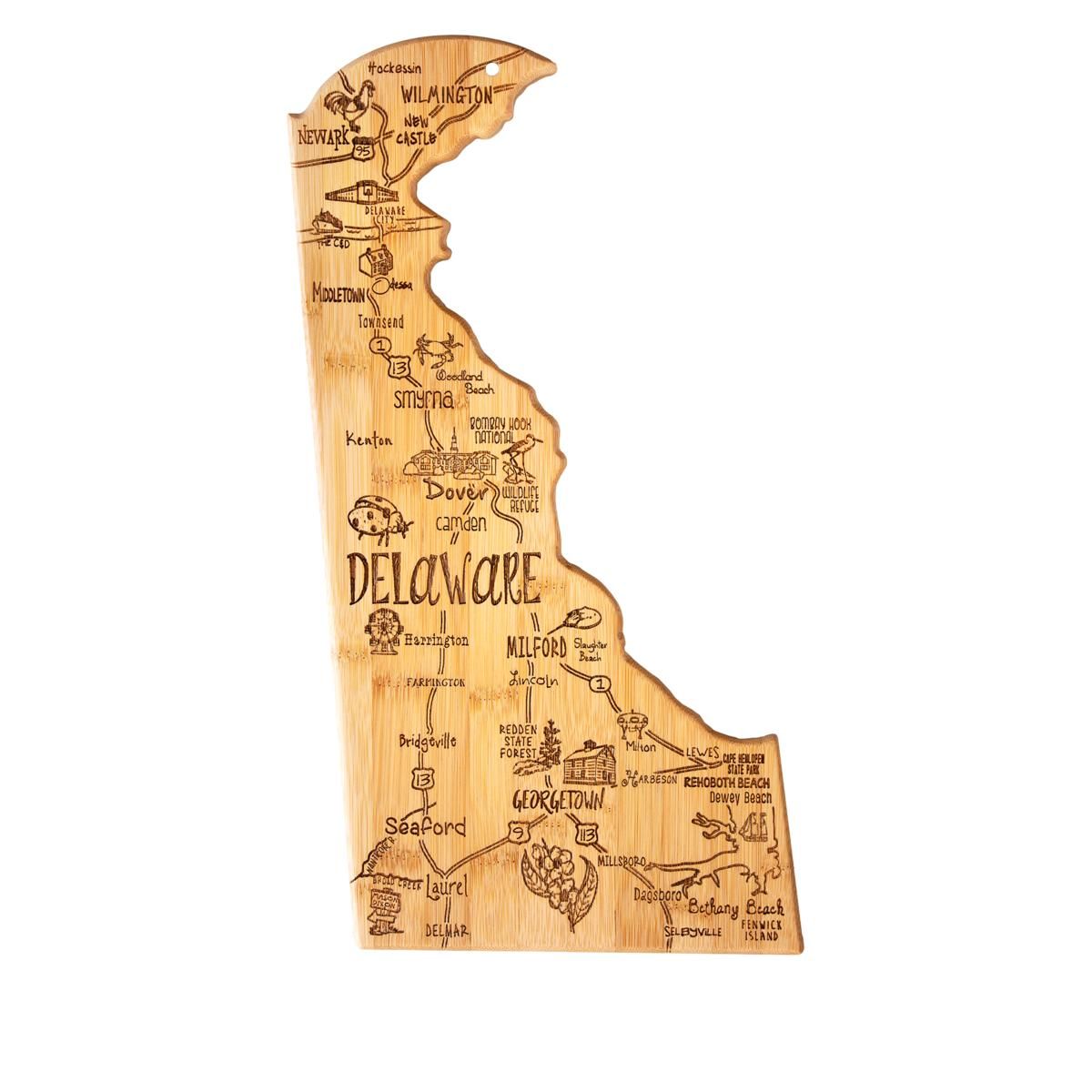 Totally Bamboo Destination Line State-Shaped Cutting Board - 20228381 | HSN | HSN