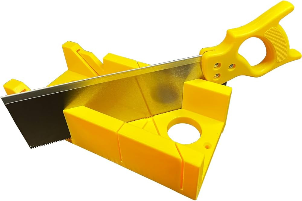 Mitre Box and Saw Set for Crafting,12 Inch Mitre Box with 14 Inch Back Saw,Reinforced Steel Back ... | Amazon (US)