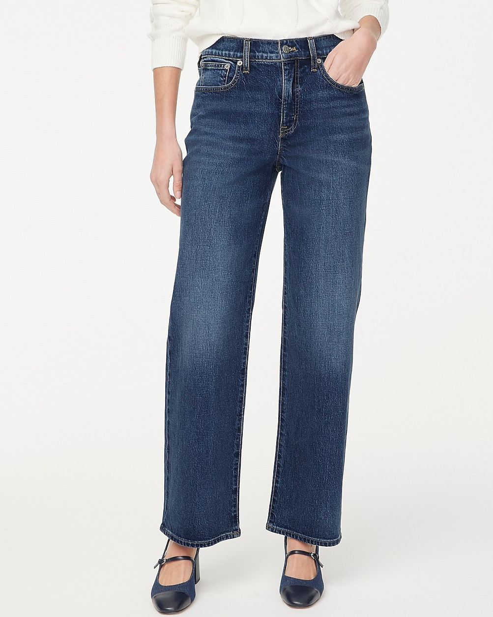 Tall slim wide-leg jean in all-day stretch | J.Crew Factory