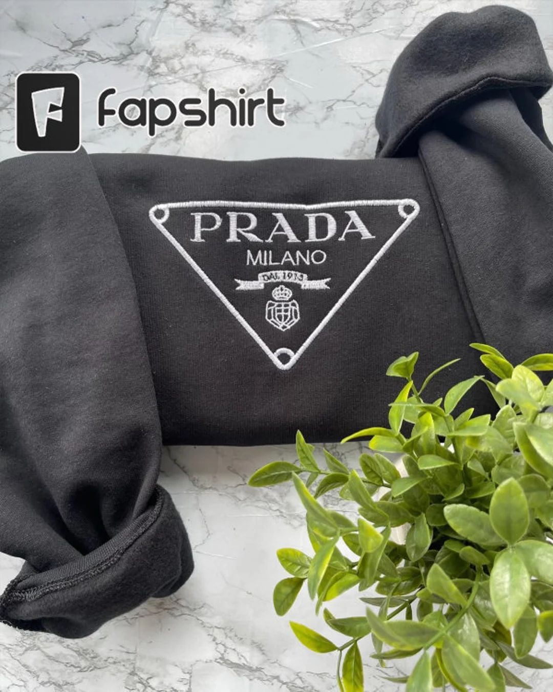 P.R.A.D.A Embroidered Sweatshirt and Hoodie - Etsy | Etsy (US)