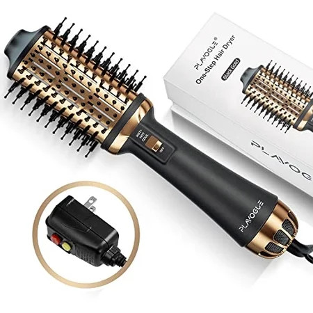 Plavogue Hair Dryer Brush Dual Voltage Blow Dryer Brush Volumizer & Negative Ionic One-Step Hot Air  | Walmart (US)