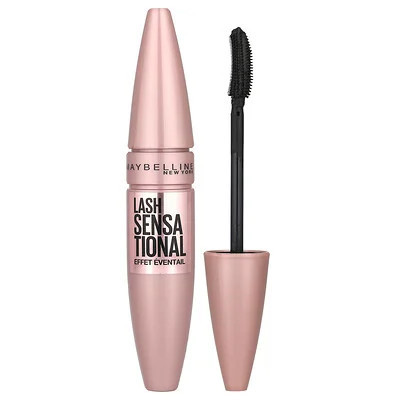 Maybelline, Lash Sensational Mascara, 253 Blackest Black, 0.32 fl oz (9.5 ml) | iHerb
