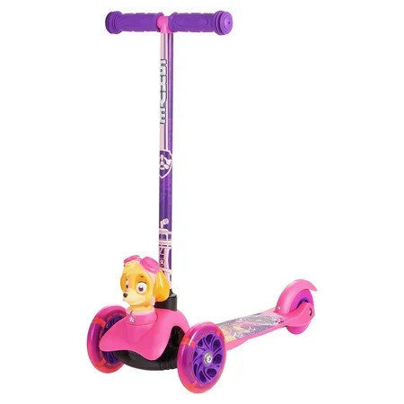Paw Patrol Skye Ride-N-Glide Buddies 3D Toddler Scooter, 3 Wheel Scooter for Kids Ages 3+, Pink | Walmart (US)