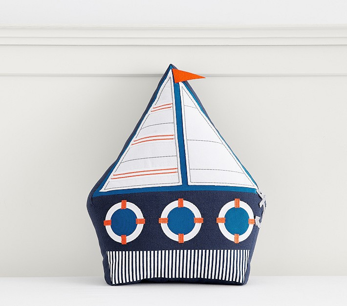 Sailboat Pillow | Pottery Barn Kids