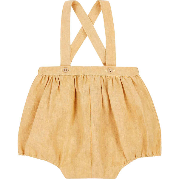 Musa Baby Romper, Pale Yellow | Maisonette