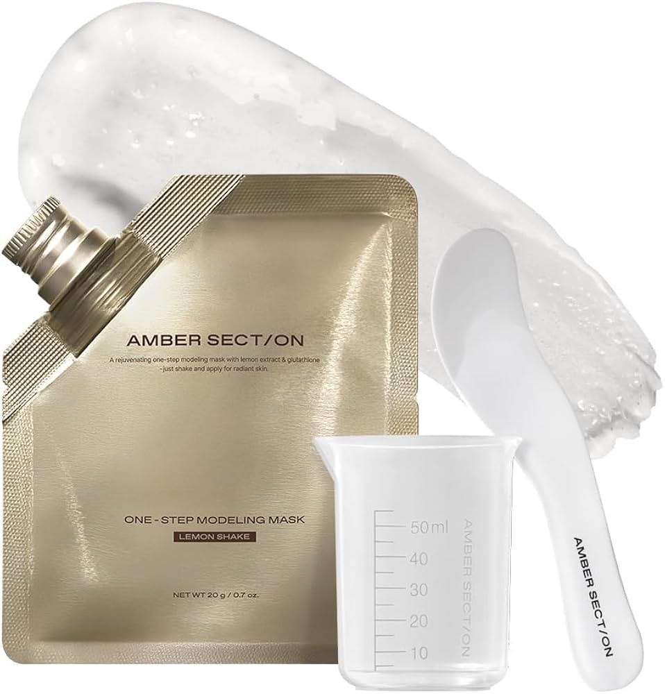 One-Step Modeling Mask Lemon Shake | Pack of 5 | Vitamin C & Glutathione | Easy Mix for Premium H... | Amazon (US)