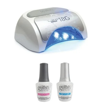 Gelish Harmony 18G Professional Gel Nail Polish LED Lamp + Base & Sealer Polish | Walmart (US)