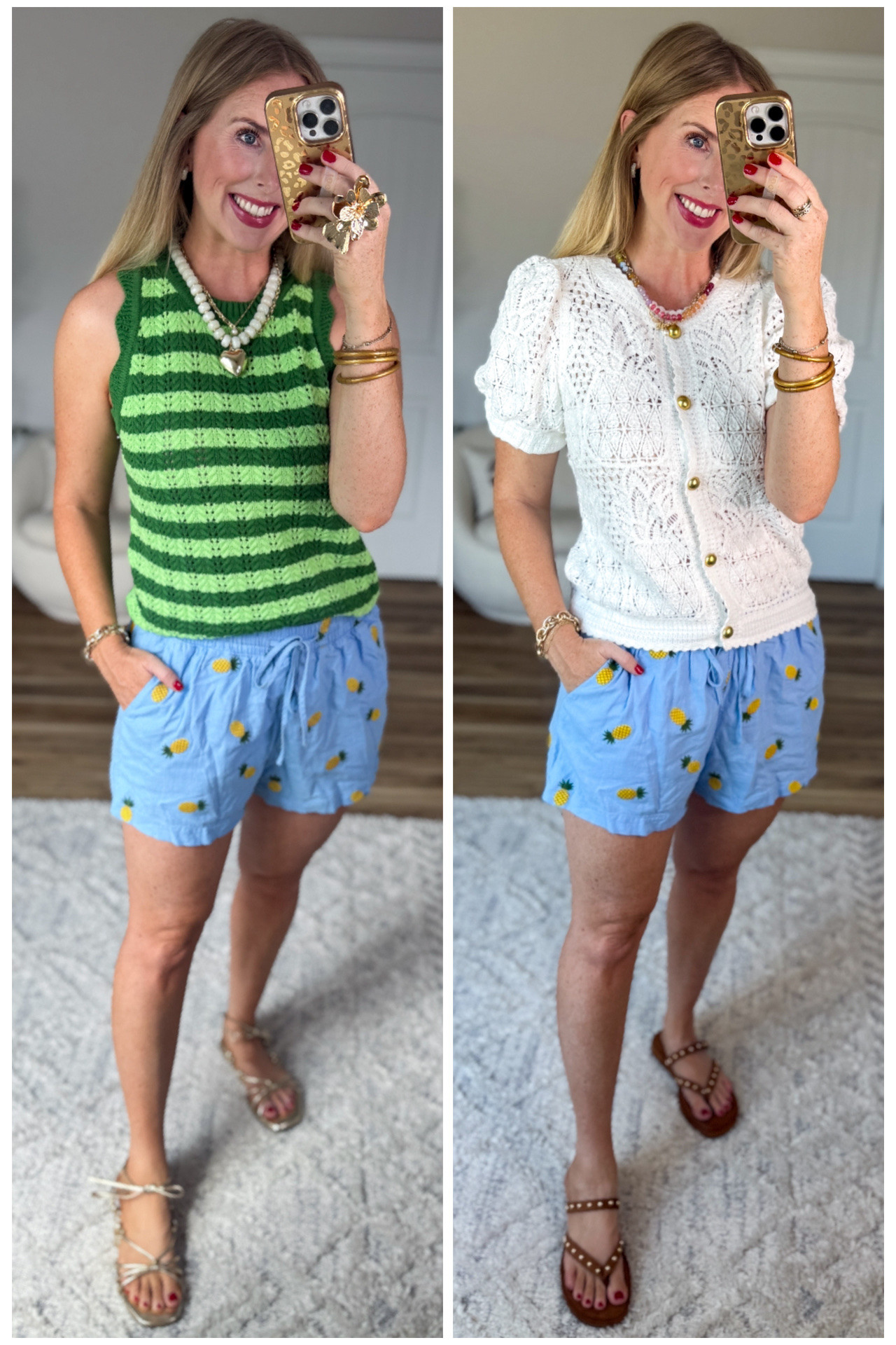 2 ways to wear these pineapple shorts from Walmart!

#LTKootd