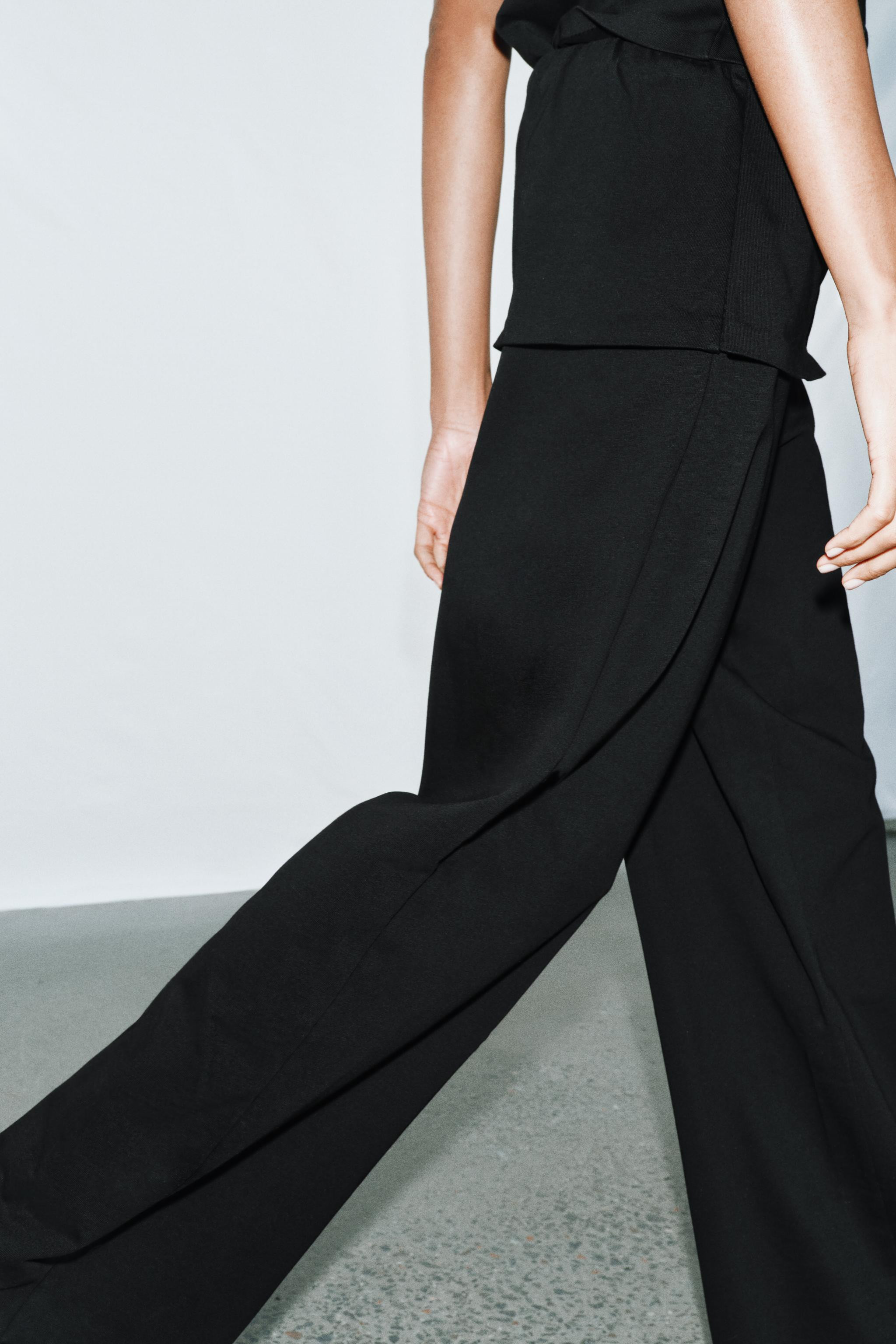 HEAVY COTTON SASH TROUSERS | Zara UK