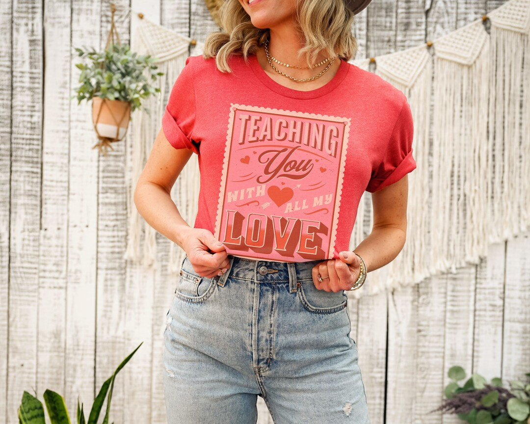 Teacher Valentine Sweatshirt Valentines Day Sweatshirt Shirt - Etsy | Etsy (US)