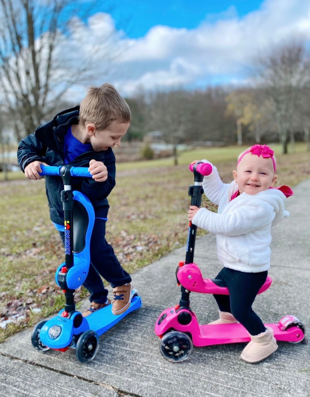 My kids love their SKIDEE Kick Scooters! We especially love that even toddlers can easily use them with the seat that comes down giving them better stability. They're perfect for both kids and the parents because they're easy to store and lightweight

#LTKKids #LTKspring #LTKSpringSale