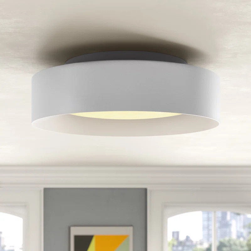 Davyn 3 - Light 16'' Simple Drum Flush Mount | Wayfair North America