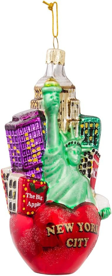 Kurt Adler New York City Glass Cityscape Ornament, 5-Inch | Amazon (US)