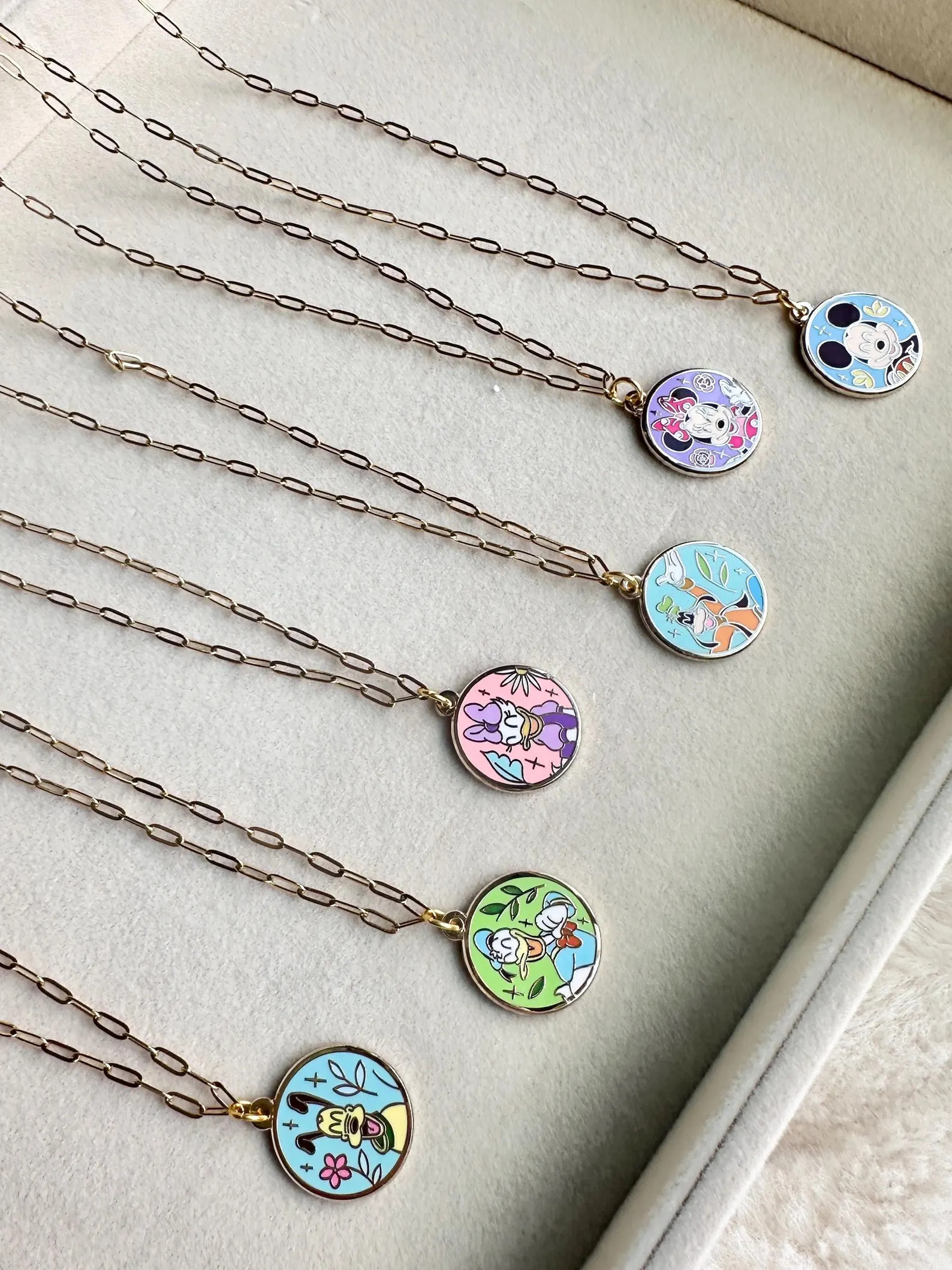 Mickey and friends Charm  necklace or bracelets | Etsy (Global)