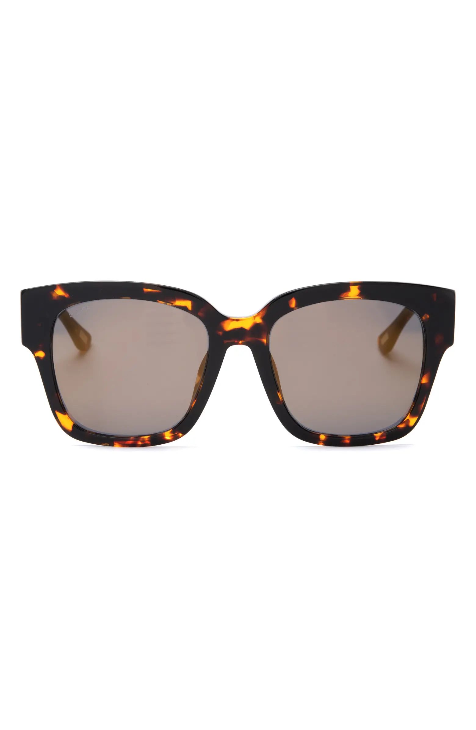 DIFF Bella II 55mm Polarized Square Cat Eye Sunglasses | Nordstrom | Nordstrom