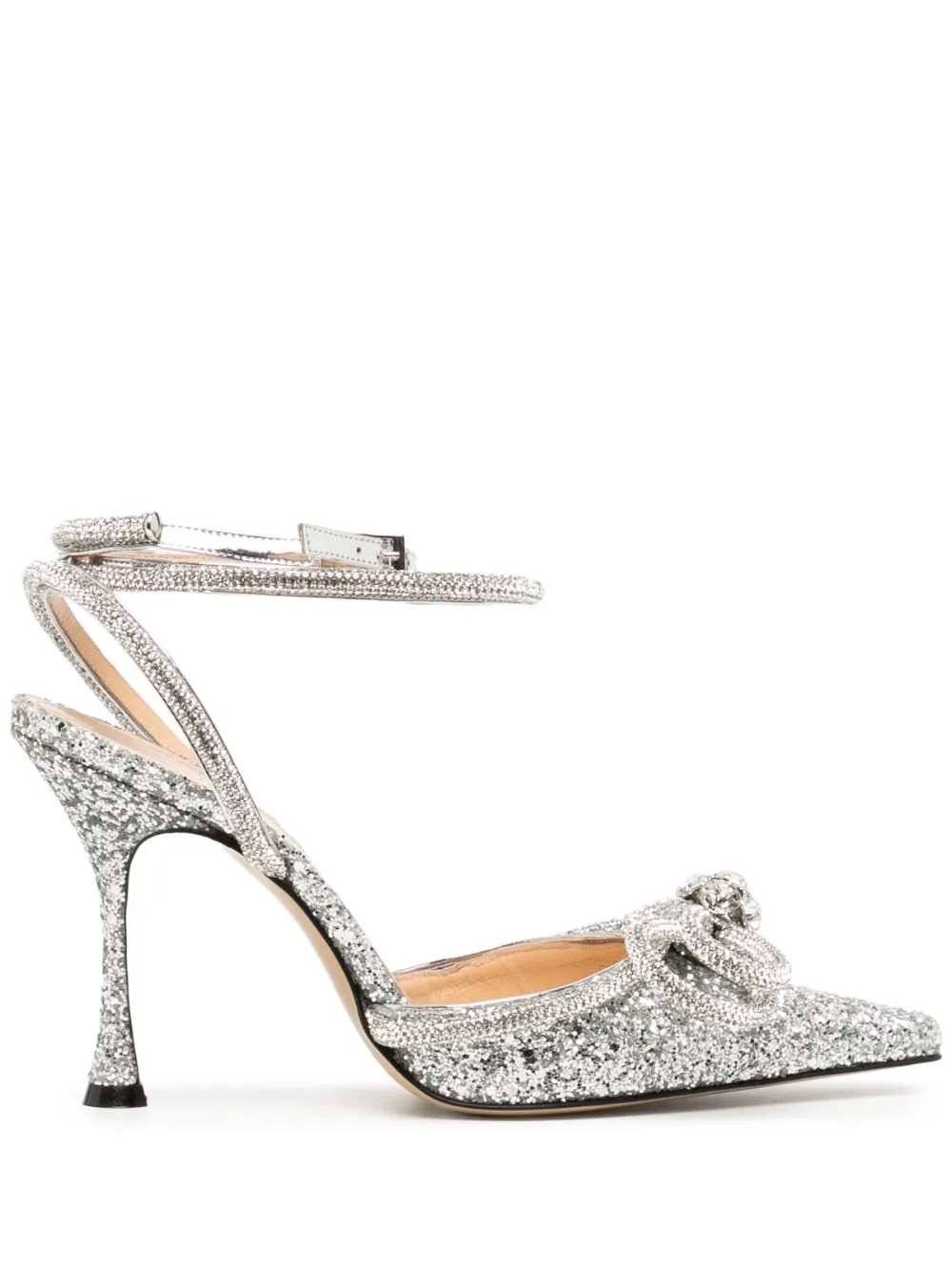 crystal-embellished bow pumps | Farfetch Global