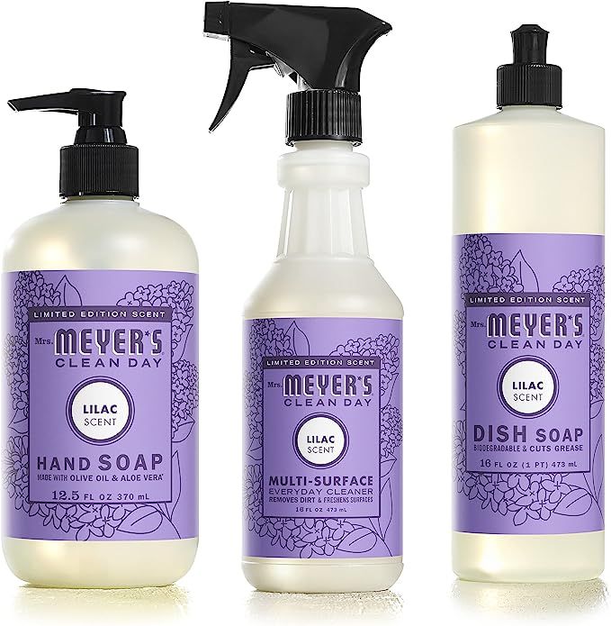 Mrs Meyers Clean Day Limited Edition Lilac Scent Kitchen Basics Set | Amazon (US)