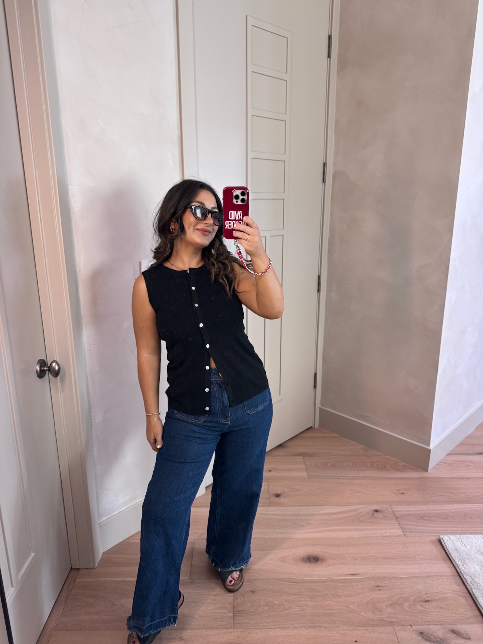 Perfect layer for late summer to early fall! 
Top size small, jeans size 28 

5'0" 140lbs
Petite friendly

#LTKootd #LTKSeasonal #LTKPetite