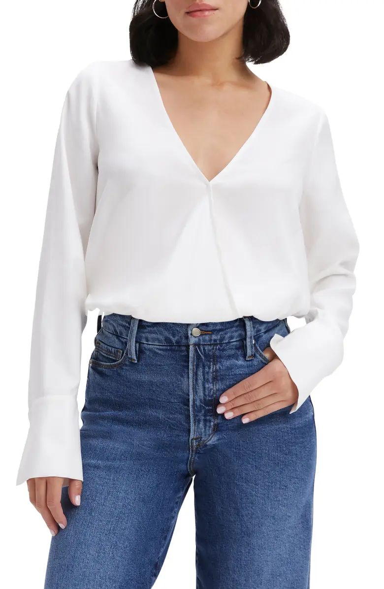 Good Touch Long Sleeve Faux Wrap Top | Nordstrom
