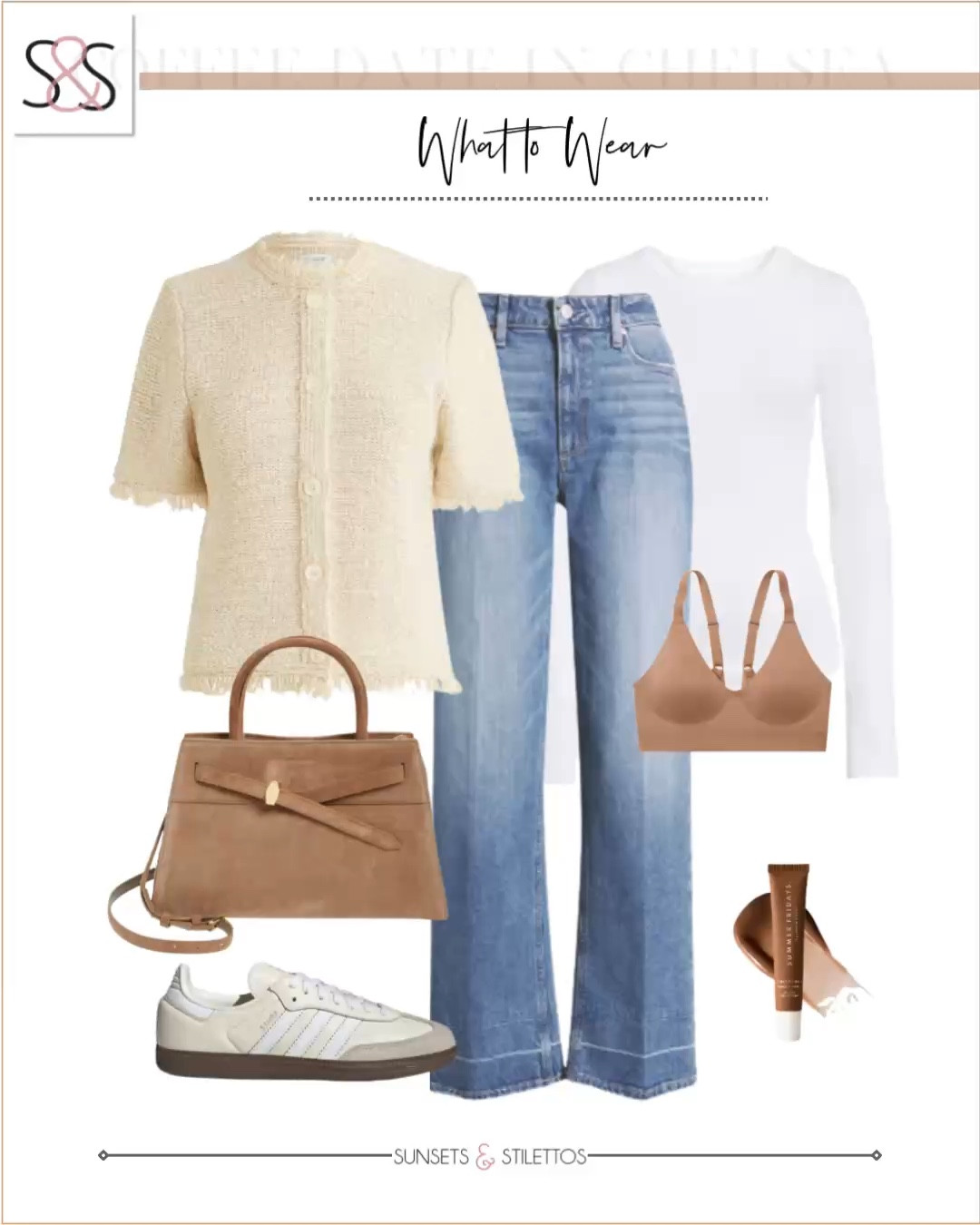 This short sleeve cardigan is great for work or date night this Valentine’s Day! Pair with wide leg jeans and adidas sneakers for a great look this spring! 

Sunsets and Stilettos, workwear, adidas samba 

#LTKStyleTip #LTKWorkwear #LTKOver40