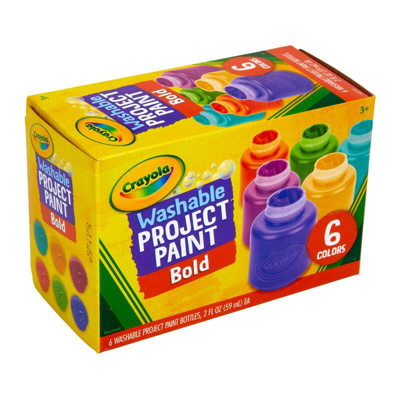 Crayola - Washable Project Paint Bold 6 Colors | Best Buy U.S.