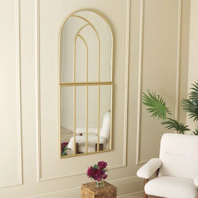 Samar Window Pane Iron Wall Mirror | Wayfair North America