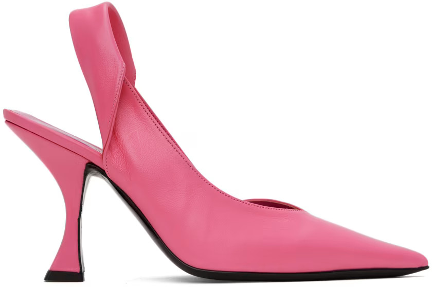 BY FAR - Pink Yasha Heels | SSENSE