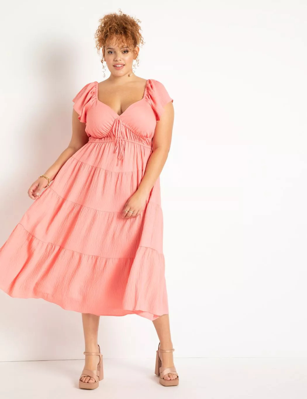 Ruffled Tiered Dress | Eloquii