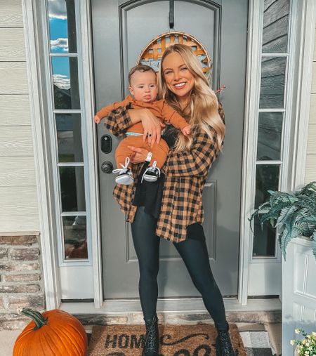 Shop buddy love KIMBERLY15 for discount
Fall flannel, fall outfit, black leather leggings, baby outfit 

#LTKbaby #LTKSeasonal #LTKstyletip