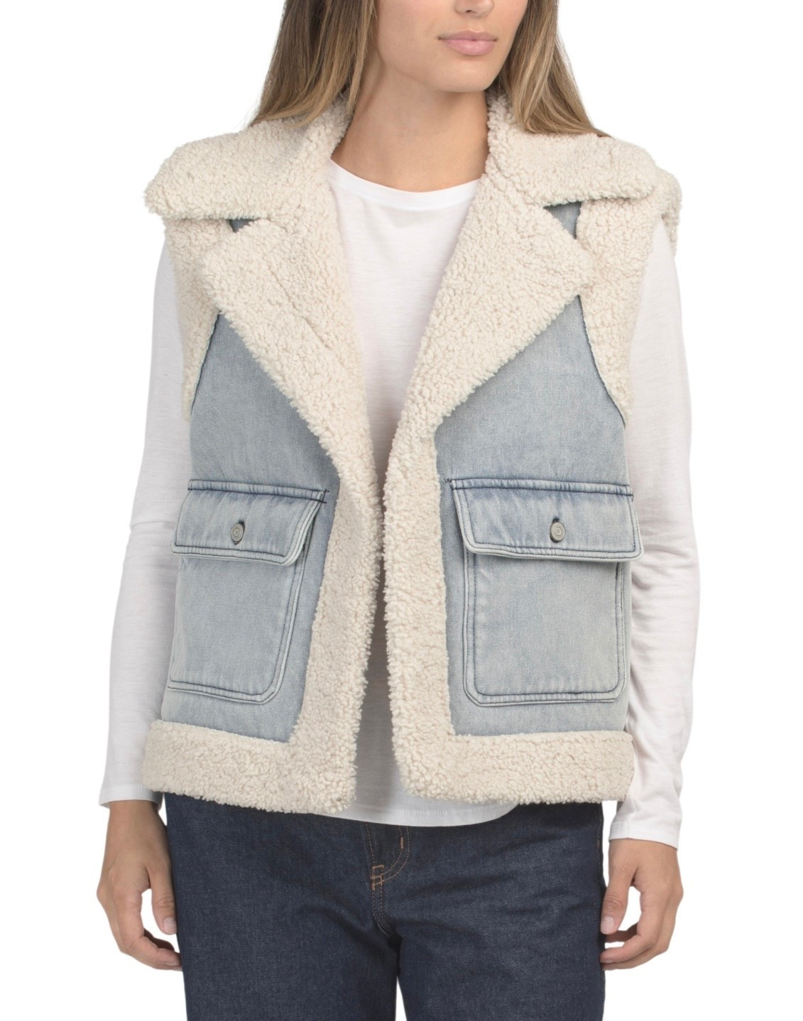 JASON WU
Denim And Sherpa Vest 







Sale, winter vest, gifts for her


#LTKGiftGuide #LTKmomlife #LTKSaleAlert