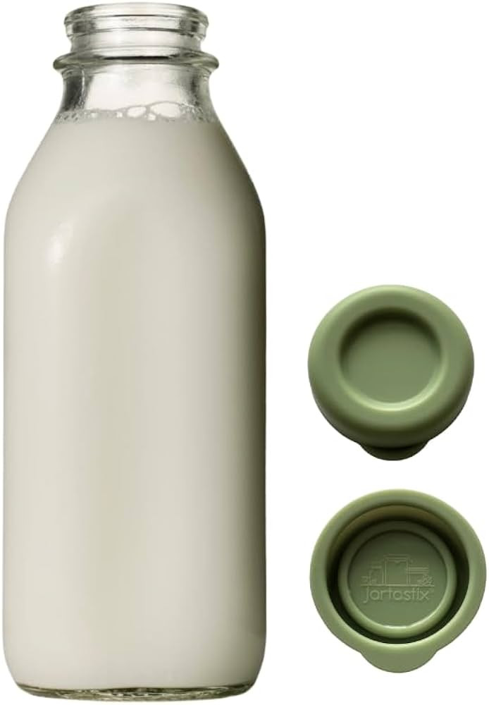 Silicone Replacement Caps | 48mm Diameter Bottle Lids That Fit Perfectly Stanpac & Libbey Milk Gl... | Amazon (US)