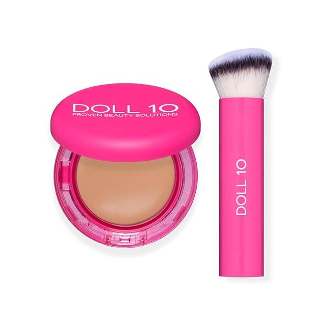 Doll 10 Peptide Bounce Balm Foundation™ with Buff & Bounce Brush – Hydrating, Age-Defying Fou... | Amazon (US)