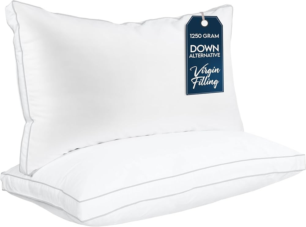 Utopia Bedding Bed Pillows for Sleeping King Size (White), Set of 2, Cooling Hotel Quality, Gusse... | Amazon (US)