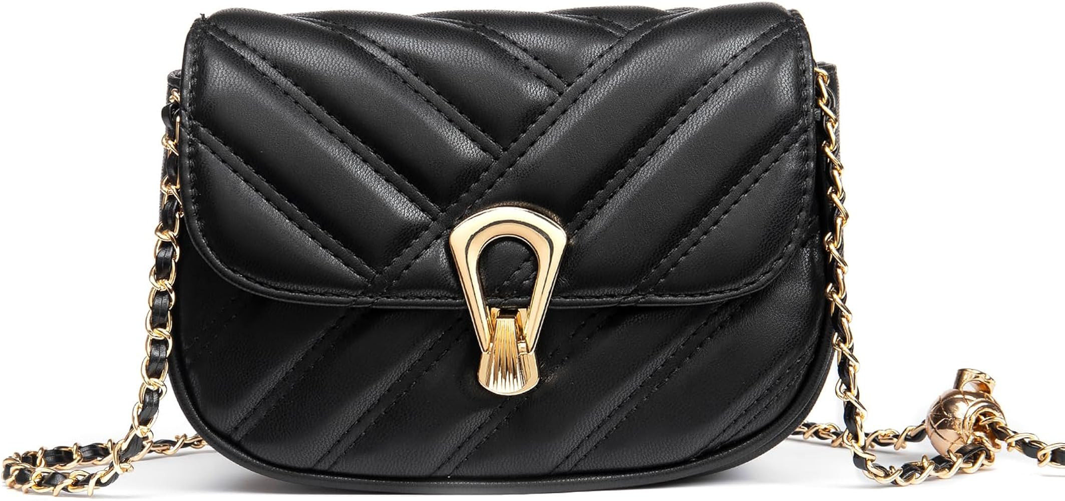 latumab Quilted Crossbody Bags for Women, PU Leather Small Purse for Women Shoulder Bag with Adju... | Amazon (US)