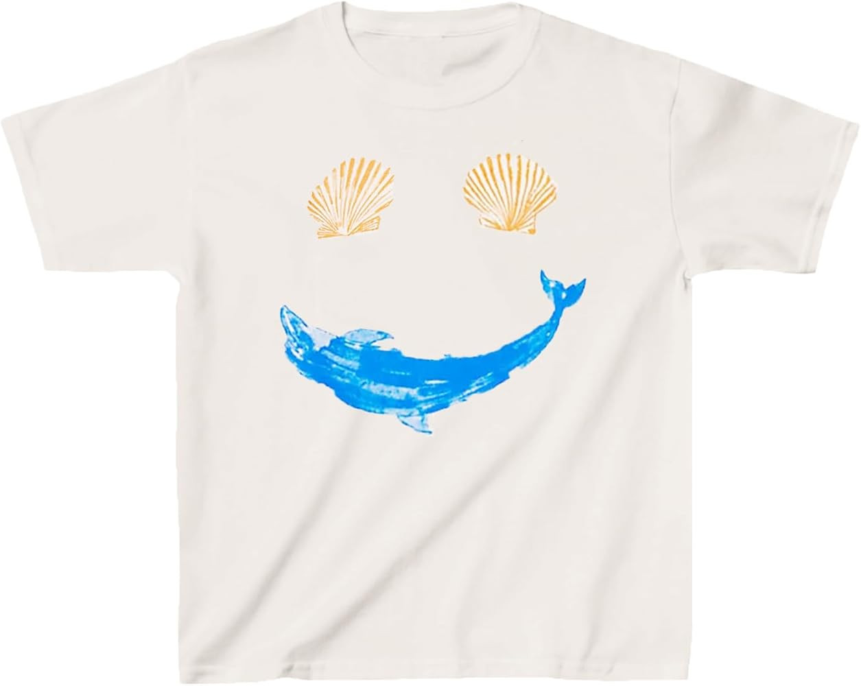 Y2K Graphic Baby Tees for Women Cute Print Short Sleeve Crop Top Vintage Athletic T Shirt Teens G... | Amazon (US)