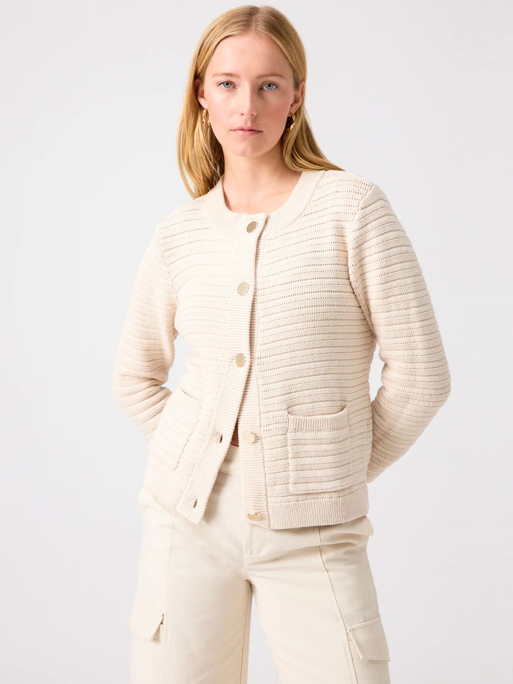 Knitted Sweater Jacket Toasted Almond | Sanctuary Clothing
