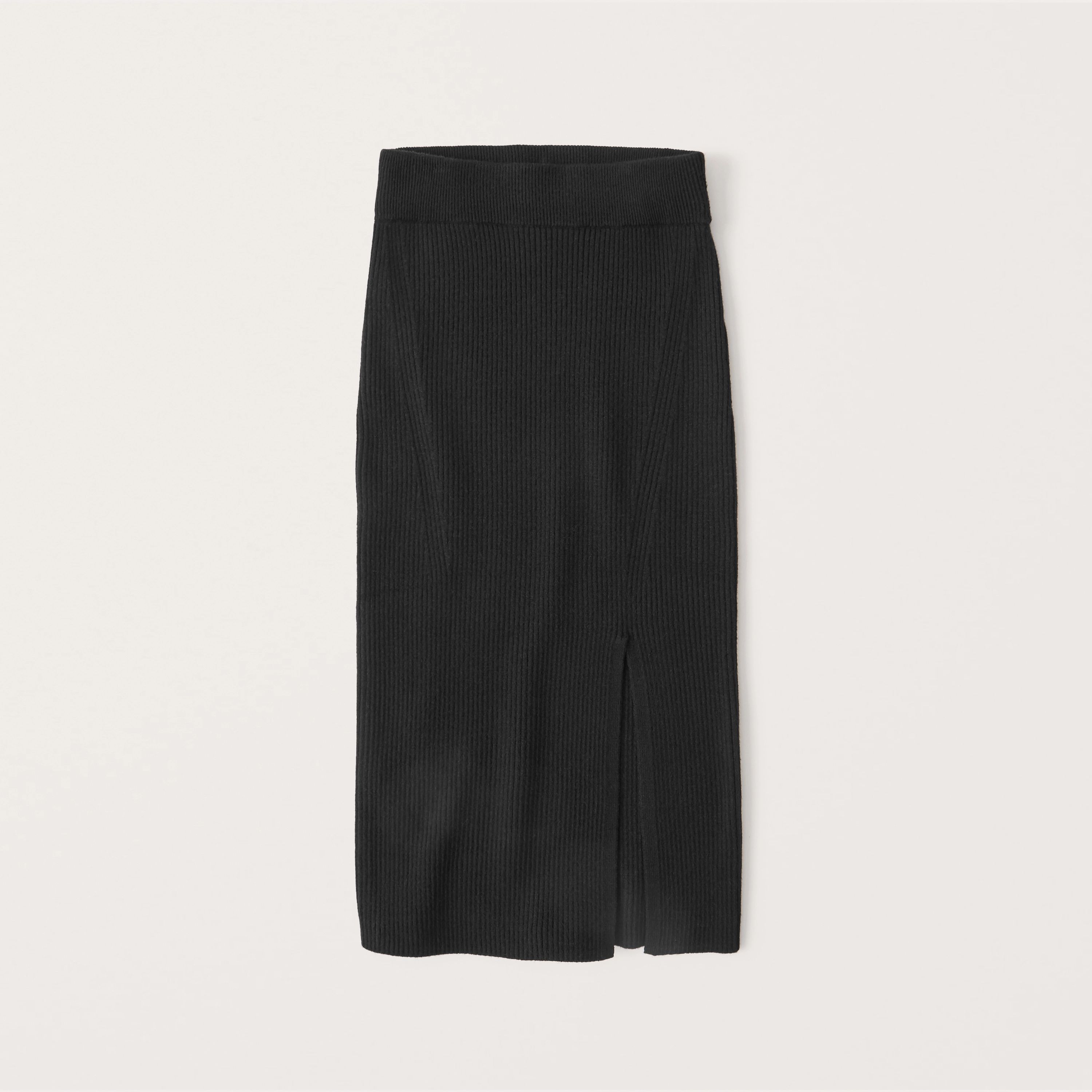 High Slit Sweater Midi Skirt | Abercrombie & Fitch (US)