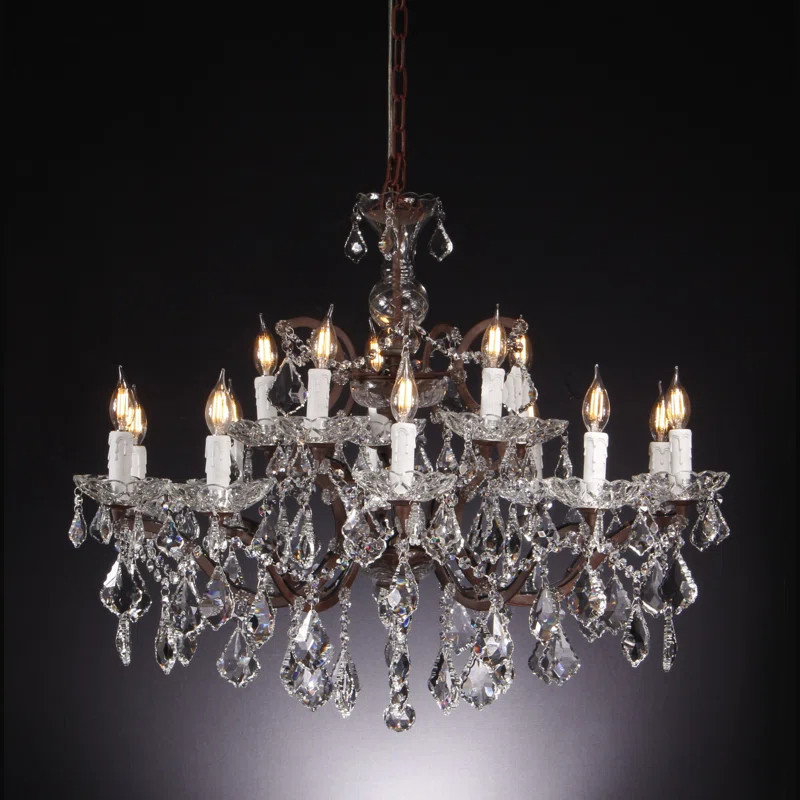 Rodrigues 18 - Light Candle Style Classic / Traditional Chandelier with Crystal Accents | Wayfair North America