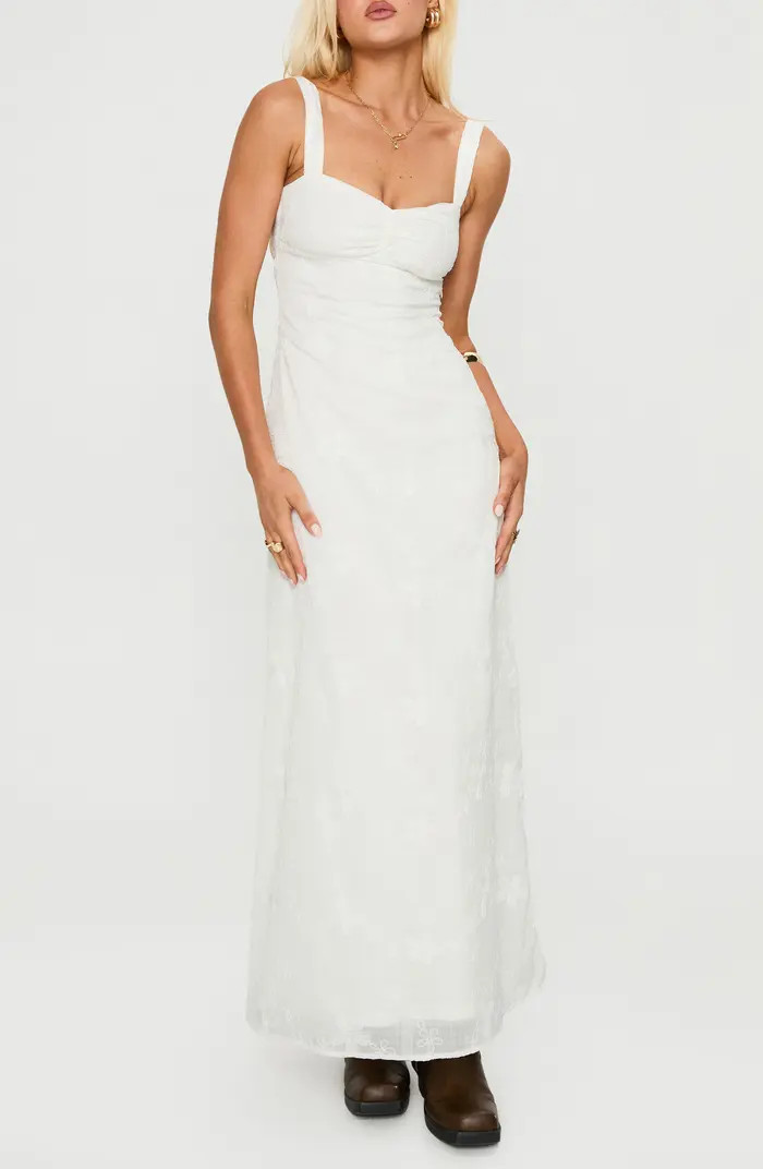 Maisone Floral Embroidered Maxi Dress | Nordstrom
